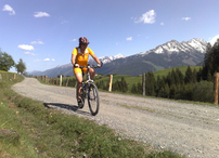 Toller Ausblick bei der Fahrt auf den Paß Thurn