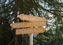 Wegweiser  zur Steineralm