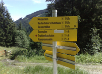 Abzweigung vom Paß Thurn zur Resterhöhe