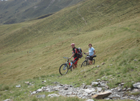 Schiebepassage über die Medalscharte