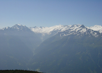 Blick zu den Gletschern des Nationalpark Hohe Tauern