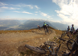 Riding the bike